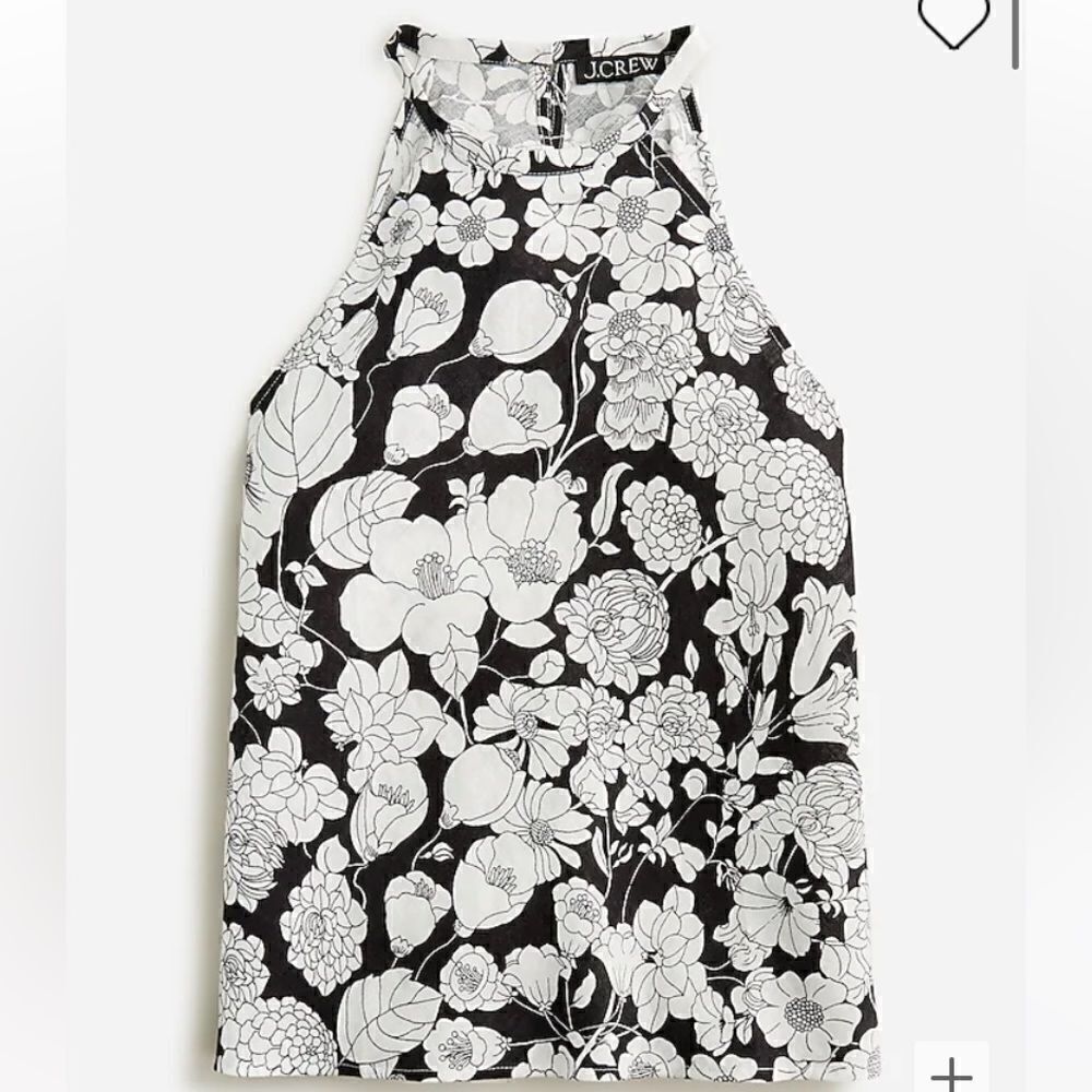 J. Crew Amber linen top in classic floral